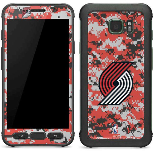 NBA Portland Trail Blazers Digi Camo Galaxy S7 Active Skin