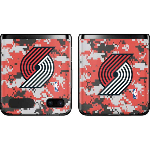 NBA Portland Trail Blazers Digi Camo Galaxy Z Flip Skin