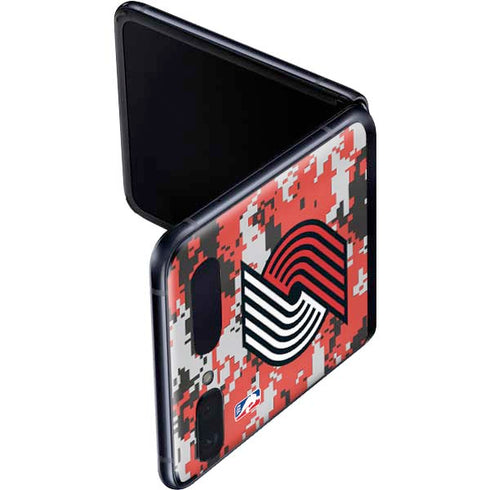 NBA Portland Trail Blazers Digi Camo Galaxy Z Flip Skin