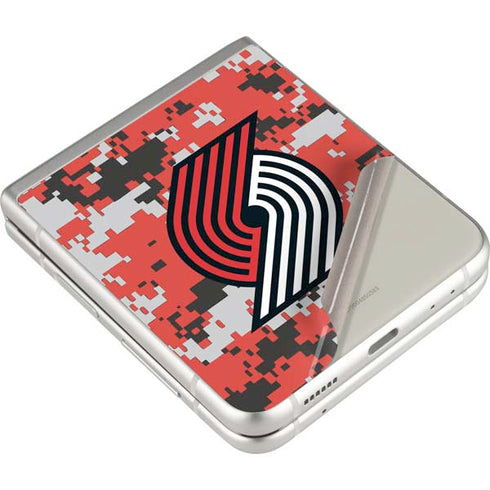 NBA Portland Trail Blazers Digi Camo Galaxy Z Flip3 5G Skin