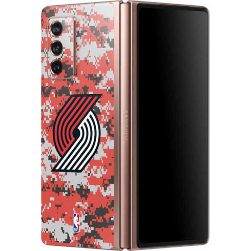 NBA Portland Trail Blazers Digi Camo Galaxy Z Fold2 5G Skin