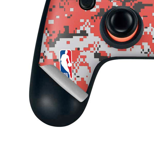 NBA Portland Trail Blazers Digi Camo Google Stadia Controller Skin