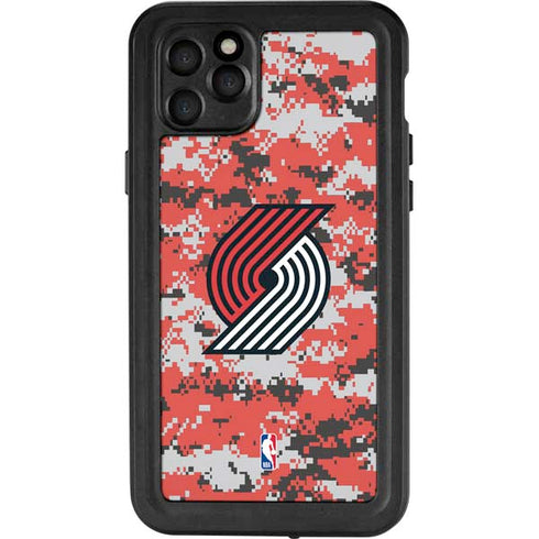 NBA Portland Trail Blazers Digi Camo iPhone 11 Pro Max Waterproof Case