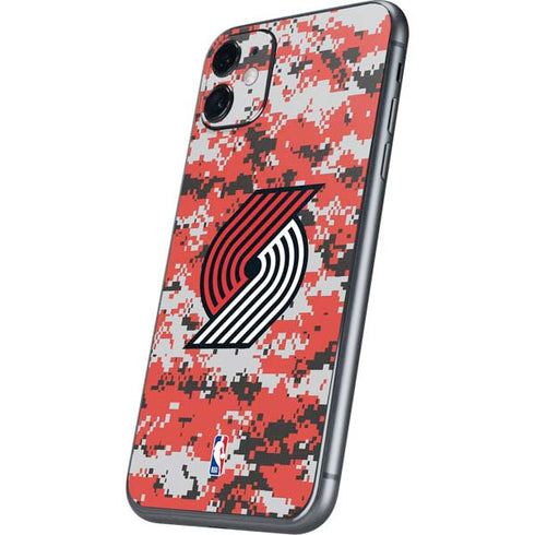 NBA Portland Trail Blazers Digi Camo iPhone 11 Skin