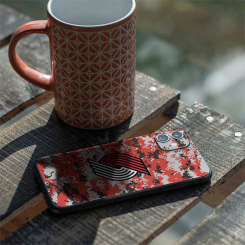 NBA Portland Trail Blazers Digi Camo iPhone 11 Skin