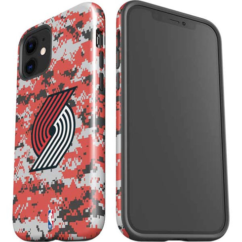 NBA Portland Trail Blazers Digi Camo iPhone 12 Impact Case