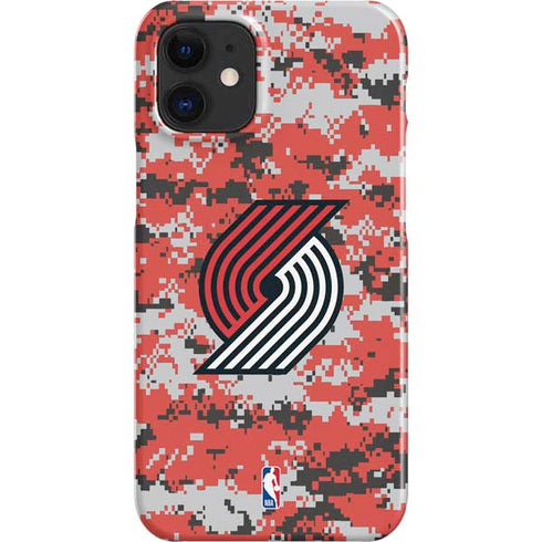 NBA Portland Trail Blazers Digi Camo iPhone 12 Mini Lite Case
