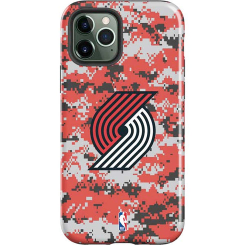 NBA Portland Trail Blazers Digi Camo iPhone 12 Pro Impact Case