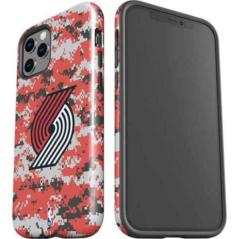 NBA Portland Trail Blazers Digi Camo iPhone 12 Pro Impact Case