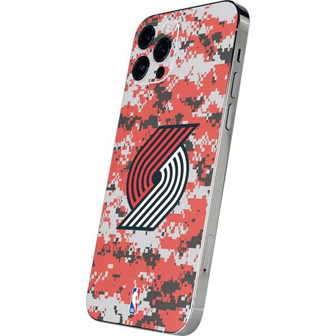 NBA Portland Trail Blazers Digi Camo iPhone 12 Pro Skin