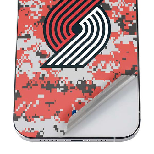 NBA Portland Trail Blazers Digi Camo iPhone 12 Pro Skin