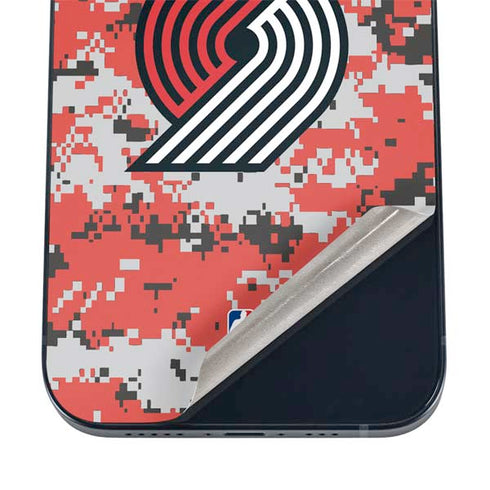 NBA Portland Trail Blazers Digi Camo iPhone 12 Skin