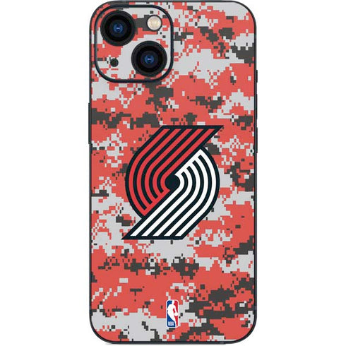 NBA Portland Trail Blazers Digi Camo iPhone 13 Mini Skin