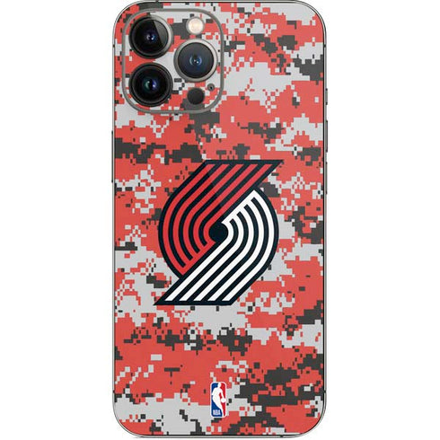 NBA Portland Trail Blazers Digi Camo iPhone 13 Pro Max Skin