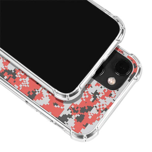 NBA Portland Trail Blazers Digi Camo iPhone 15 Plus Clear Case