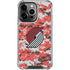 NBA Portland Trail Blazers Digi Camo iPhone 14 Pro Clear Case