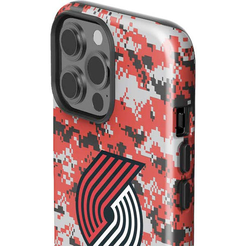 NBA Portland Trail Blazers Digi Camo iPhone 15 Pro Max Impact Case