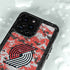 NBA Portland Trail Blazers Digi Camo iPhone 15 Pro Waterproof Case
