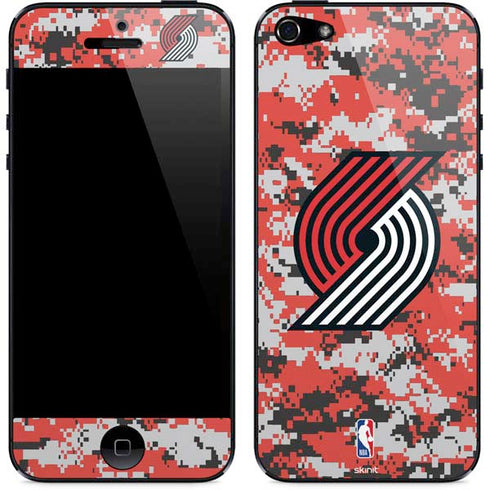 NBA Portland Trail Blazers Digi Camo iPhone 5/5s/5SE Skin