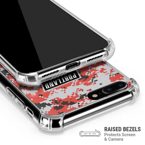 NBA Portland Trail Blazers Digi Camo iPhone 7/8 Plus Clear Case