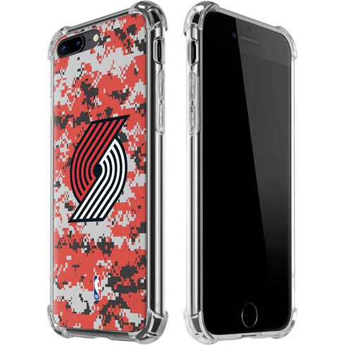 NBA Portland Trail Blazers Digi Camo iPhone 7/8 Plus Clear Case