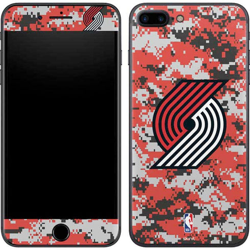 NBA Portland Trail Blazers Digi Camo iPhone 8 Plus Skin