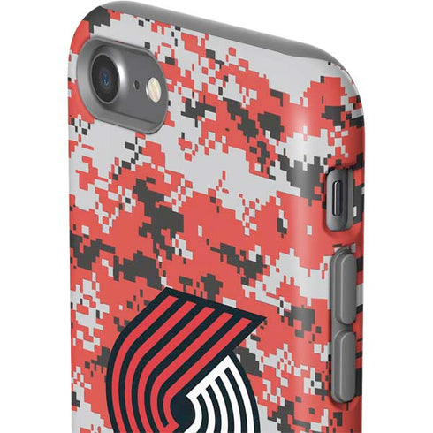 NBA Portland Trail Blazers Digi Camo iPhone SE (2nd & 3rd Gen) Pro Case