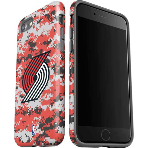 NBA Portland Trail Blazers Digi Camo iPhone SE (2nd & 3rd Gen) Pro Case