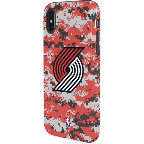 NBA Portland Trail Blazers Digi Camo iPhone X Pro Case