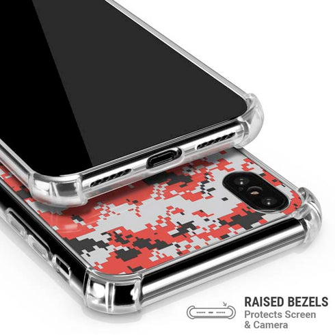 NBA Portland Trail Blazers Digi Camo iPhone XS Max Clear Case
