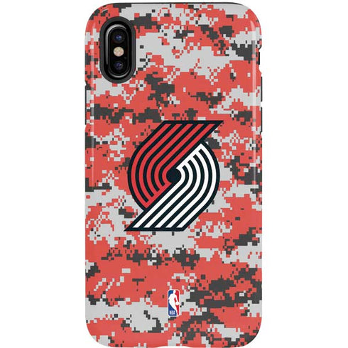 NBA Portland Trail Blazers Digi Camo iPhone XS Pro Case
