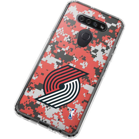 NBA Portland Trail Blazers Digi Camo LG K51/Q51 Clear Case
