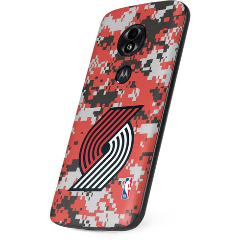 NBA Portland Trail Blazers Digi Camo Moto E5 Play Skin