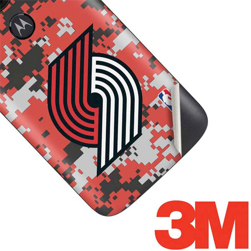 NBA Portland Trail Blazers Digi Camo Moto E5 Play Skin