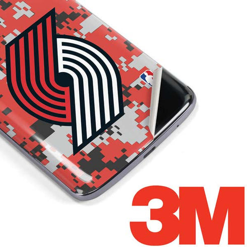 NBA Portland Trail Blazers Digi Camo Moto E5 Plus Skin