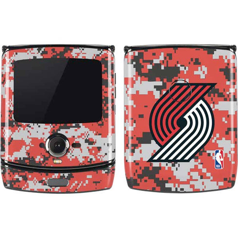 NBA Portland Trail Blazers Digi Camo Motorola RAZR Skin