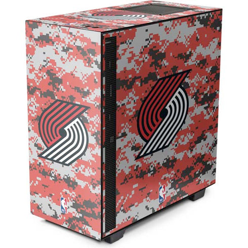 NBA Portland Trail Blazers Digi Camo NZXT H510 Compact ATX Mid-Tower Case Skin