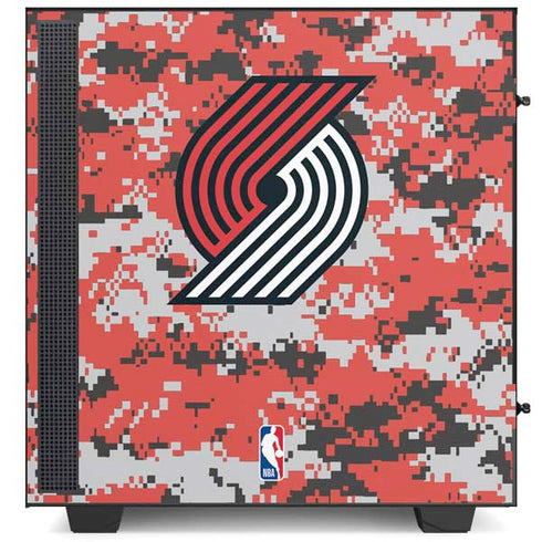 NBA Portland Trail Blazers Digi Camo NZXT H510 Compact ATX Mid-Tower Case Skin