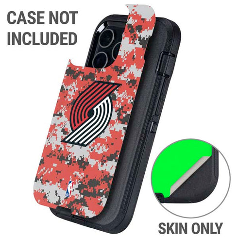NBA Portland Trail Blazers Digi Camo Otterbox Defender iPhone Skin