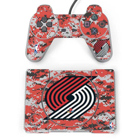 NBA Portland Trail Blazers Digi Camo PlayStation Classic Bundle Skin
