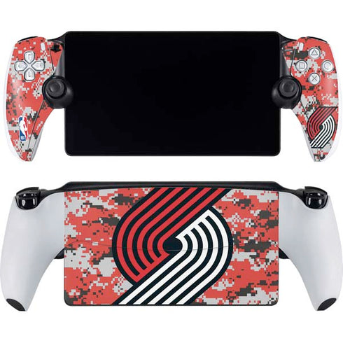 NBA Portland Trail Blazers Digi Camo PlayStation Portal Remote Player Skin