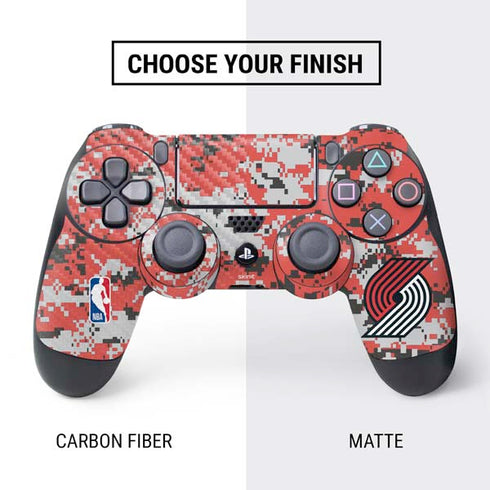 NBA Portland Trail Blazers Digi Camo PS4 Controller Skin