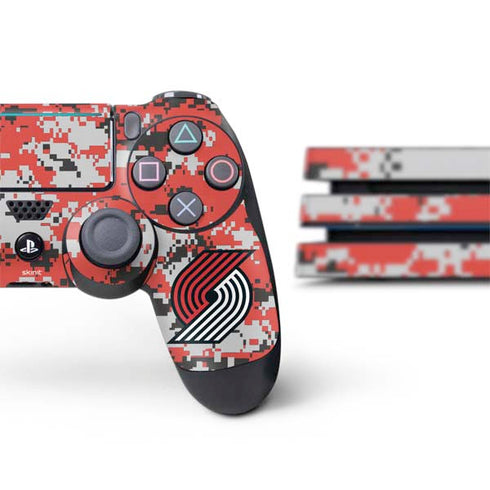 NBA Portland Trail Blazers Digi Camo PS4 Pro Bundle Skin