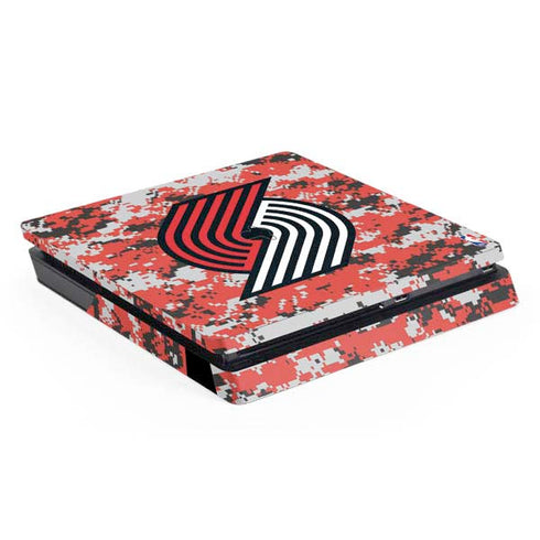 NBA Portland Trail Blazers Digi Camo PS4 Slim Skin