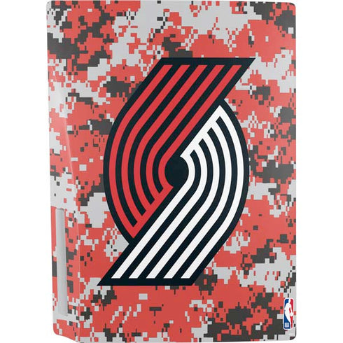 NBA Portland Trail Blazers Digi Camo PS5 Console Skin