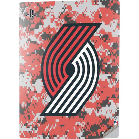 NBA Portland Trail Blazers Digi Camo PS5 Digital Edition Console Skin