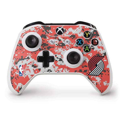 NBA Portland Trail Blazers Digi Camo Xbox One S Controller Skin