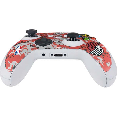 NBA Portland Trail Blazers Digi Camo Xbox Series S Controller Skin
