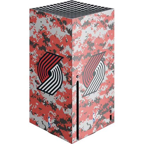 NBA Portland Trail Blazers Digi Camo Xbox Series X Console Skin