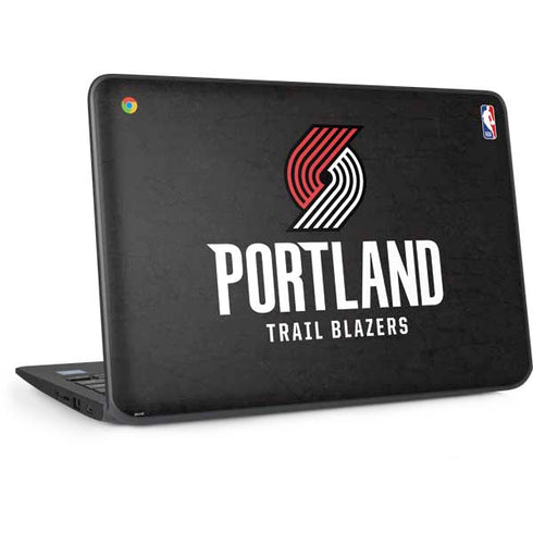 NBA Portland Trail Blazers Distressed HP Chromebook Skin